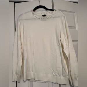 Cream Talbots pullover sweater